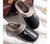 Zapatillas de casa repelentes al agua, suaves y cómodas, antideslizantes, para interiores, para hombre, zapatos de invierno 40-41
