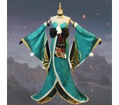 EM. Hina Cosplay Disfraz Gorou Hanfu Vestido Halloween Carnaval Traje Cosplay L-(Suit+Wig)