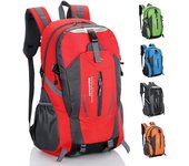 Bolsa deportiva para hombre, mochila de viaje para mujer, bolsas de montañismo, mochila impermeable para turismo naranja