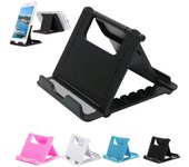 Soporte de teléfono ajustable de mesa, soporte de escritorio para iPad, iPhone, Samsung, Xiaomi, Huawei, soporte universal plegable para teléfono móvil. negro