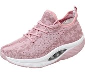 Zapatillas de deporte para mujer, plataforma, cuña tonificadora, zapatillas deportivas para mujer, zapatillas adelgazantes, zapatillas deportivas para gimnasio, calzado para caminar 88 35 negro