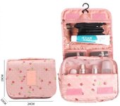 Bolsas de nailon para maquillaje, cosméticos, viajes, organizador de artículos de tocador, impermeable, para niñas y mujeres, para colgar en el baño, bolsa de lavado al aire libre 14