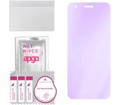 apgo Cristal protector híbrido Anti-Blue 9H compatible con Nokia C02, nano vidrio flexible, excelente reemplazo para vidrio templado, resistente a rayones, completo