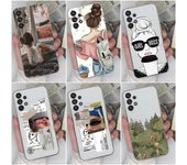 Funda de teléfono para Samsung Galaxy F12 F13 F22 F23 A52 A23 A33 A72 A10 protectora de moda de silicona suave para Samsung C5 7 8 9 parachoques de teléfono Samsung A01