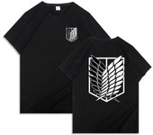 Camiseta de anime japonés para hombre, camiseta de la temporada final de Ataque a los Titanes, camisetas gráficas de dibujos animados kawaii de Ataque de Titanes para hombre WK001 S