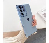 Funda de teléfono Love Heart para Samsung Galaxy A14 A24 A23 A34 A54 A13 A12 A52S 5G M12 S24 S23 S22 S21 Ultra Plus S20 FE 4G 5G cubierta protectora de silicona For Samsung S24 Ultra rojo