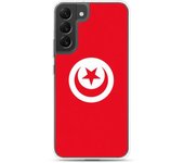 Coque Téléphone - Samsung - Galaxy S22 Ultra - Drapeau Tunisie - Souple - Multicolore