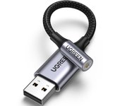 Adaptador de conversión de audio USB UGREEN a cable de conversión Tarjeta de sonido externa Auriculares de conversión TRRS de 4 polos Compatible con PS4 Compatible con