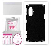 apgo Protective Skin Sticker for the back+sides compatible with Xiaomi POCO F3 GT, Full Wrap Film, Foil, Vinyl - Pattern Matte Black