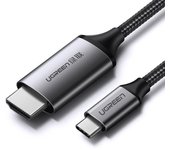 Ugreen HDMI to USB Type-C 4K 60Hz Cable 1.5m Black-Gray (MM142 50570)