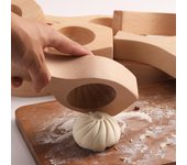 Molde de madera maciza para pan al vapor, bolsa para pasta, bollo relleno al vapor, hojaldre relleno al vapor, herramienta de cocina china para el hogar F