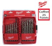 Juego de 25 brocas para metal MILWAUKEE HSS-G THUNDERWEB 4932352376
