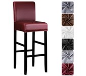 Funda protectora para silla de Bar impermeable de tamaño corto, funda protectora para asiento, funda para Hotel, banquete, boda, fiesta, comedor Small Size caqui