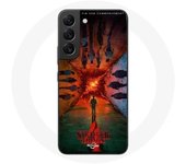 Coque pour Samsung Galaxy S21 FE Stranger Things Saison 4 Affiche Equipages de la Nouvelle Théorie