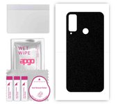apgo Protective Skin Sticker for the back compatible with Honor Play 4T, Wrap Film, Foil, Vinyl - Pattern Matte Black