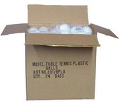 Pelotas de tenis de mesa de león (Paquete de 12) One Size blanco