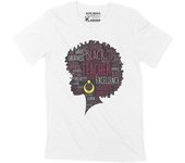Camiseta ULTRABASIC para hombre Black Lives Matter Shrit Black Teacher 2020 Camiseta gráfica vintage XS blanco