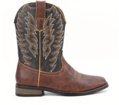 Botas vintage Roper para hombre, zapatillas altas antideslizantes para exteriores 48 vino/marrón