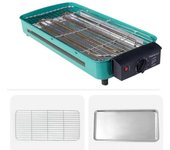Horno de barbacoa eléctrico multifunción, máquina de barbacoa, bandeja de horneado en casa, rejilla para barbacoa sin humo Eu plug
