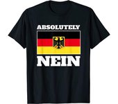 Camiseta unisex con la bandera del águila alemana Absolutamente Nein S