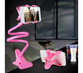Soporte universal para teléfono de noche con doble clip: Extensión de soporte móvil, multifuncional y creativa. double púrpura