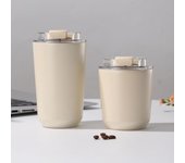 Taza de café de acero inoxidable 304, minitaza aislante portátil sencilla de alta calidad 280ML negro