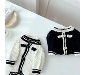 Suéter para mascotas Suéter básico para perros Suéter de punto Abrigo para perros pequeños de motociclista Ropa para mascotas Schnauzer Ropa para gatos de peluche Ropa de otoño e invierno XS