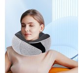 Almohada de viaje para el cuello Cojín de viaje para el cuello Almohada duradera en forma de U Almohada portátil para protección del cuello en la oficina o en el avión gris claro