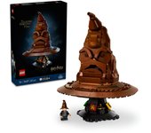 Juguete LEGO Harry Potter con sombrero seleccionador parlante, regalo de cumpleaños, bloque, Navidad, para hombres y mujeres, interior elegante 76429