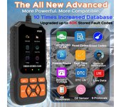 Herramienta de diagnóstico de escáner OBD2 para coche, lector de códigos de falla de vehículos para mecánicos profesionales, lectura automática de códigos de falla, luz de verificación del motor naranja