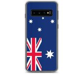 Coque Téléphone - Samsung - Galaxy S10 - Drapeau Australien - Souple - Multicolore