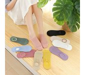 Calcetines invisibles para barco Instime, 3 pares/lote, finos, poco profundos, transpirables, de verano, de silicona, antideslizantes, invisibles, de malla sólida, calcetines cortos EU 35-39 beige