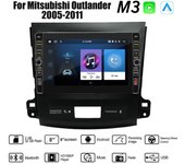 Radio multimedia con reproductor de vídeo y Android para coche Mitsubishi Outlander 2005-2011, 8 pulgadas, botón de mando, Carplay, WiFi, BT, 2 Din, 2 + 32 GB 1+32GB
