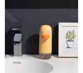 Dispensador automático de jabón de espuma, 350mL, lindo pato, dispensador de jabón espumoso sin contacto, escritorio alimentado por USB amarillo