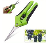 Tijeras de jardinería de 6,5 pulgadas, podadora manual, tijeras de podar con codo recto, cuchillas de acero inoxidable para plantas verde