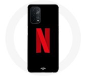 Coque pour Oppo A54 5G Netflix Logo rouge fond noir
