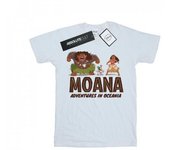 Disney Boys Moana Adventures in Oceania T-Shirt 9-11 Years blanco