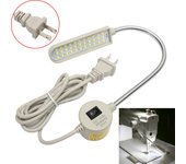 Nuevo Máquina de coser con luz LED de 110V, 33, lámpara de cuello de cisne, Base