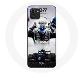 Coque Samsung Galaxy A03 Formule 1 Valtteri Bottas pilote de course F1 Noir