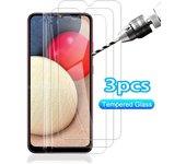 3 protectores de pantalla de vidrio templado para Samsung Galaxy A02 A02S A03 A03S A04 A04S A05 A05S Huawei P Smart 2019 puro