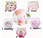 Pantalones de entrenamiento para bebés, ropa interior para pañales de estudio/bragas de aprendizaje para bebés/pañales de dibujos animados para recién nacidos S color rosa