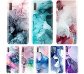 Funda de teléfono para Samsung Galaxy A3 A5 A7 2016 2017 funda trasera de silicona suave con diseño de mármol para Samsung Galaxy A6 A8 Plus 2018 A5 A7 A3 (A300)