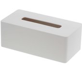 Yamazaki Jitsugyō (Yamazaki) Estuche para pañuelos de papel grueso compatible, color blanco aprox.. Pañuelos de papel higiénico hidratantes Tower 3901 (ancho 26 x profundidad 13 x alto 10 cm)
