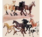 Pequeñas figuras de caballos Textura detallada Juguete educativo de alta simulación Favor de fiesta útil Proyecto escolar Mini figuras de caballos para niños pequeños 1