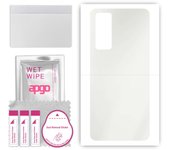 apgo MATTE Protective Skin Sticker for the back compatible with Huawei P Smart 2021 NFC, Wrap Film, Hydrogel Film, Flexible, Soft TPU with positioning