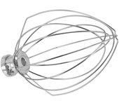 Batidor de alambre para batidora de pie KitchenAid de 5 cuartos y 6 cuartos, accesorio para batir, repuesto de batidor de crema de huevo de acero inoxidable plata