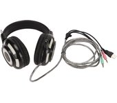 Auriculares para juegos con interfaz dual de 3,5 mm y USB, volumen ajustable, estéreo, para PC y PS4.
