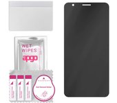 apgo Privacy Matte Hybrid protective glass compatible with ZTE Blade A3 Joy, flexible nano glass, great replacement for tempered glass, scratch-resist