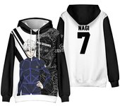 Sudadera con capucha con estampado 3D de Anime Blue Lock para hombre y mujer, ropa de calle de moda, sudaderas de gran tamaño, sudaderas con capucha para niños, chándal, ropa para hombre S