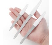Pulidora de uñas de doble cabezal con mango antideslizante, herramienta de manicura 2 en 1 multifuncional, de doble uso 1